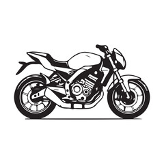Fototapeta premium Set of motorcycle logos. Collection of custom motorcycle vector illustrations. Chopper, sportbike, and cafe racer logos.