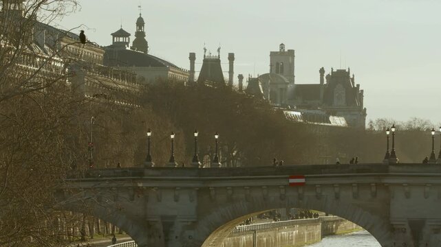 The morning light of Paris in winter