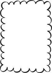 Fototapeta premium Whimsical Coquette Frame Border