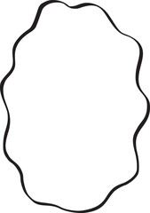 Fototapeta premium Whimsical Coquette Frame Border
