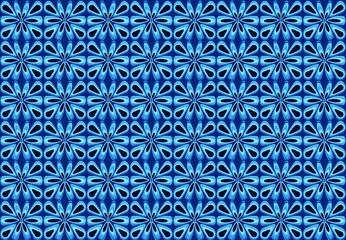 Fototapeta premium 70s Inspired, Bold Geometric Patterned Wallpaper ,Background