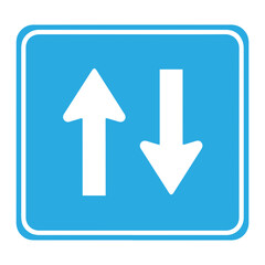 Two Way Traffic Sign