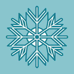 snowflake on white background
