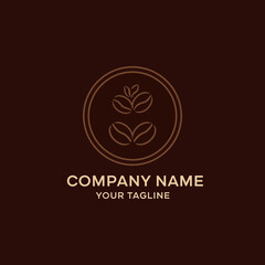 Simple Line Art Logo Design Template.