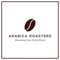 Coffee Bean Logo Design for Arabica Roasters.