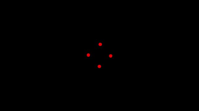 rotating dots loop animation merge and separate for app design.