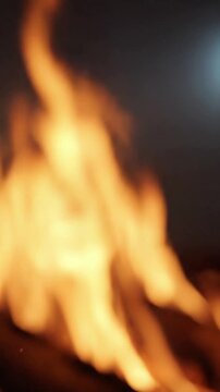 Abstract Fire Glow A conceptual view of the light as a dynamic, moving texture, devoid of any literal fire source, focusing purely on the illuminated effect.