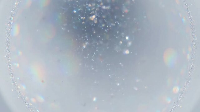 Refractive Texture Close-up of light bending through small glitter facets