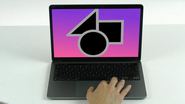 Laptop 45 Zoom In &ndash; Editable Laptop Display Mockup Templates, Modern Screens, Digital Device Presentations for Web, UI, App, Branding and Product Showcase