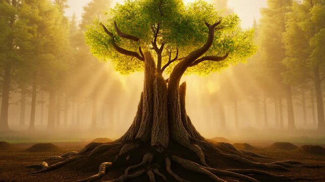 Time-Lapse of Seed Sprouting and Growing into a Massive Ancient Tree