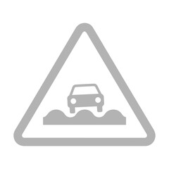 Uneven Road Warning Sign