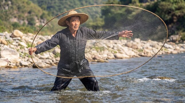 chinese man holding fish net sp17 Chinese Net Fisherman Images – Browse 2,469 Stock Photos, Vectors, and  Video