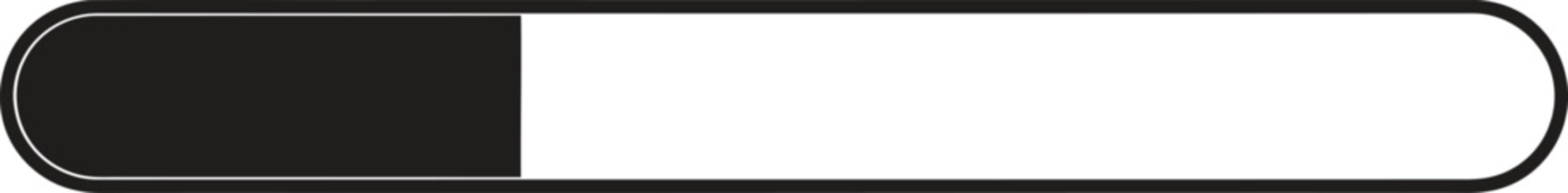 Black and White Progress Bar on White Background