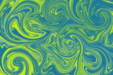 Blue and light green color marble pattern seamless background 
