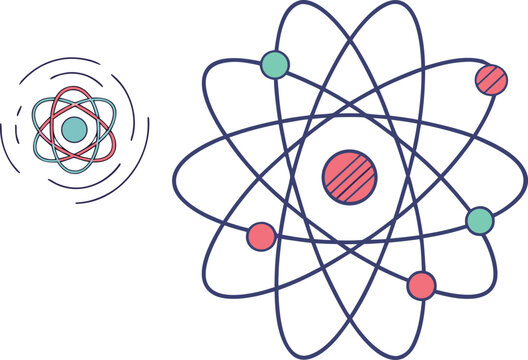 Quantum Physics Science Concept Illustration. Quantum Physics Technology Concept Design. Quantum Physics Research Concept Scene. Quantum Physics Particle Concept Background. Quantum Physics Atomic