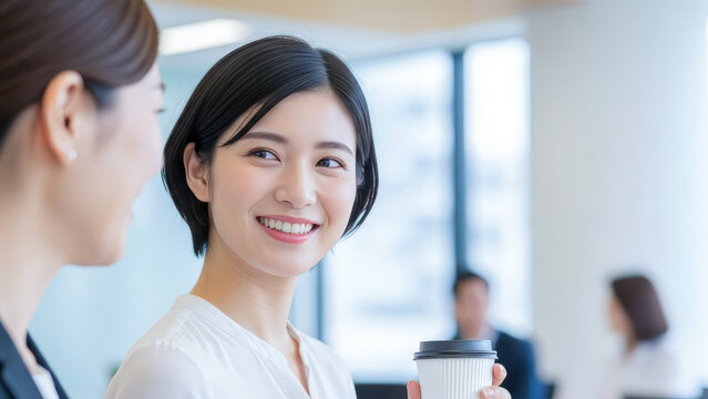 オフィスの女性　会社・企業で働く女性