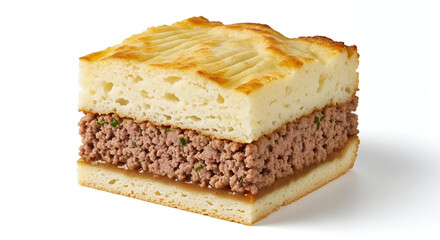 Perfectly Cut Square Shepherd&rsquo;s Pie Portion
