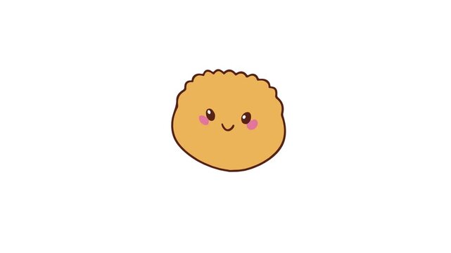 Cute Traditional Snack Vector Illustration