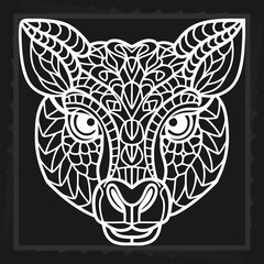 Animal Face Pattern Design