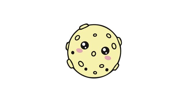 Moon Texture Loop Vector Animation