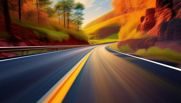 motion blur road
