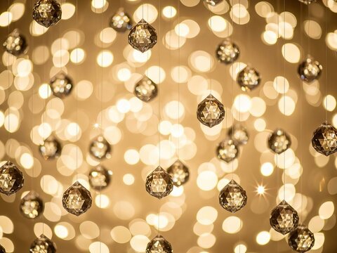 Suspended crystal ornaments