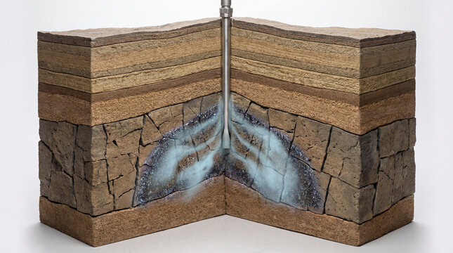 Subterranean energy quest unveiling the intricate process of hydraulic fracturing in earth's depths