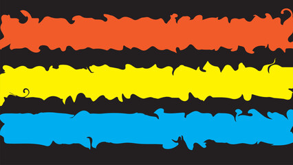 Fototapeta premium Colorful Abstract Brush Stroke Stripes on Dark Background Texture.