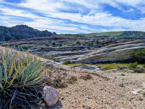 Rock Formations at Vasquez Rocks in Los Angeles County, California