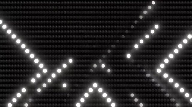 Abstract LED Lights in V Shape