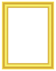 Obraz premium Glowing layered golden rectangular frame with radiant bevel edges for luxury artwork presentation, poster design, or photo showcase