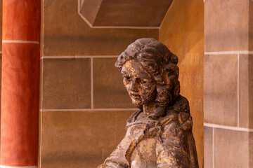 Germany Bremen city center iconic building in old town the Dom Cathedral indoor and architectural details