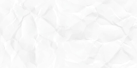 Crumpled paper texture realistic vector illustration. White Paper Texture background.
