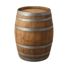 Obraz premium PNG Rustic wooden barrel container