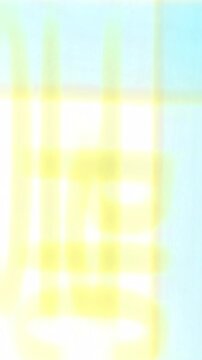 Wavy Vertical Smooth Film Burn Transition, Vibrant Abstract Light Waves Across Colorful Panels. ideal for abstract loop