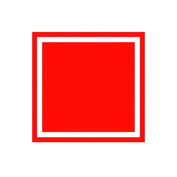 Bold red square with double border