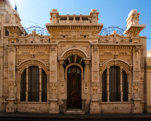 Fototapeta premium Facade of an art nouveau building in the historic center of Cordoba, Argentina, South America