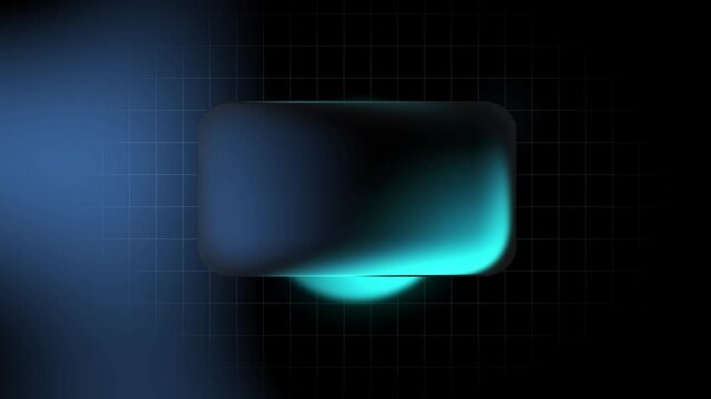 Blank Blue Tech Glass Frame Animation