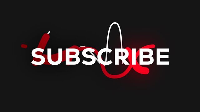Digital Subscribe Icon: A modern digital design of the word subscribe, with a dynamic visual, designed to stimulate the curiosity of an audience and encourages user engagement. 