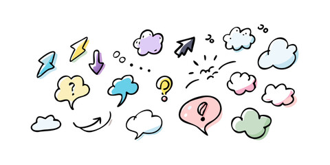 A vibrant and diverse collection of colorful balloons floating in the sky. Vector