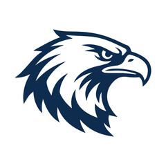 Obraz premium Raptors Realm Black Eagle Icon Vector, falcon logo, raptor eagle head Clipart, George Washington Eagles football, GWHS Logo Design, American Eagle face vector, Eagle Head Silhouette.