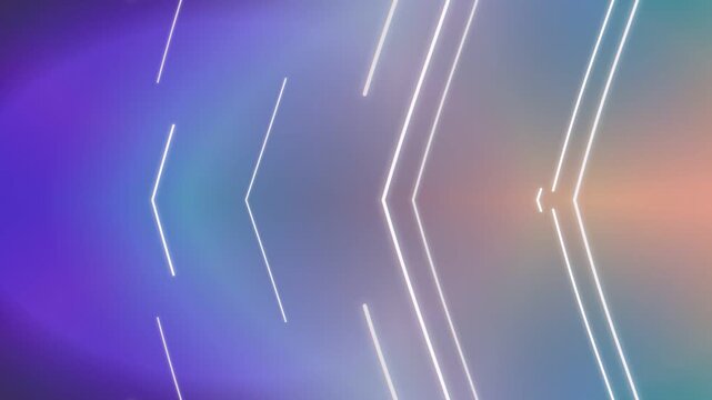 Abstract pastel gradient background with dotted chevron arrows