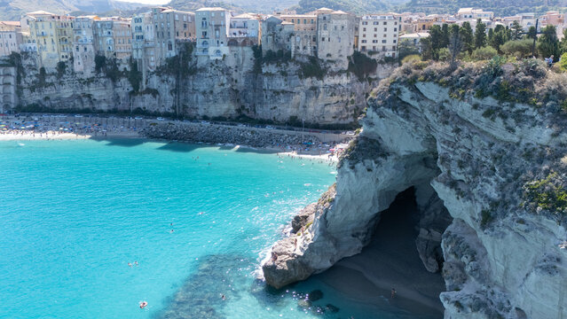 Aerial view from Tropea, Italy