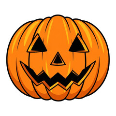 Jack o' lantern isolated on transparent background