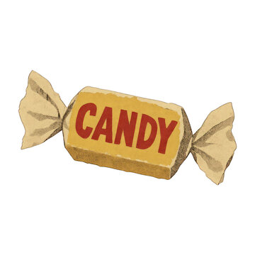PNG Vintage candy illustration design.