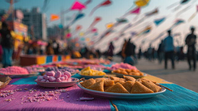 Vibrant Makar Sankranti Celebration: Kites, Sweets, and Joyous Festival Spirit in India