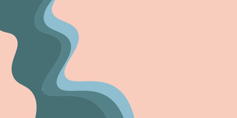 paper cut composition 3d abstract background with colorful waves carving art concept wavy layout for flyer presentation or poster horizontal vector illustration