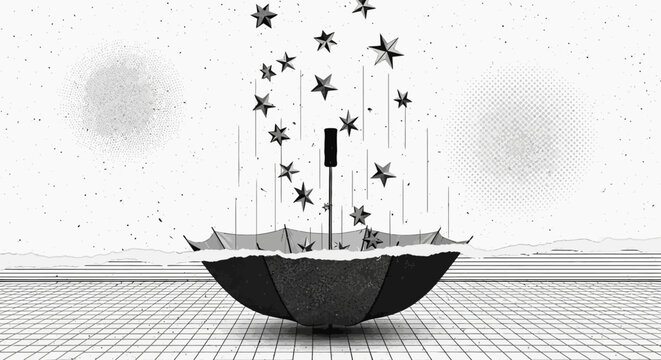 How To Draw An Upside Down Umbrella