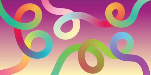 Modern vibrant wave fluid lines for tech and digital background