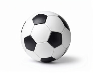 Obraz premium Soccer Ball in Goal Net on White Background, Football Scoring Game Illustration